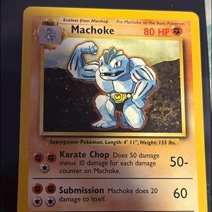 1999 Base Set Pokemon Machoke